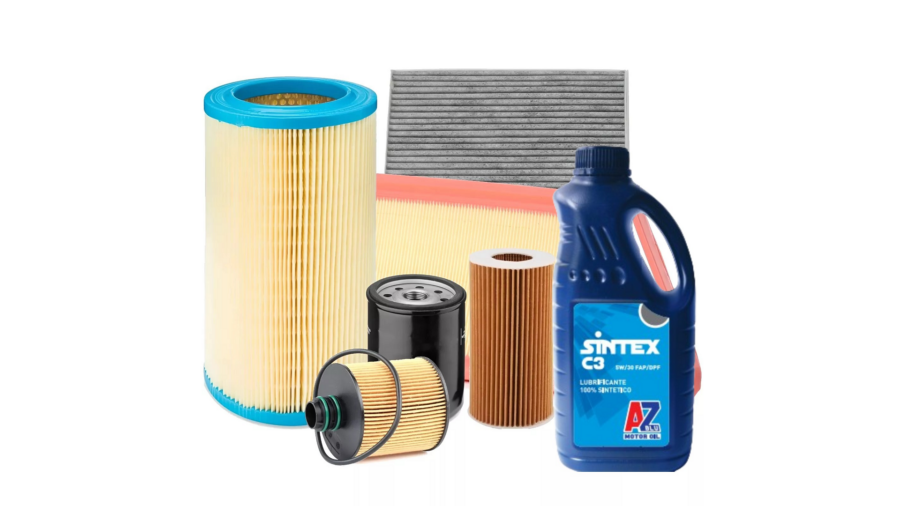 Kit Tagliando Grande Punto 1.3 Mjt 75cv 55kw Da 05 + Lt.4 AZ 5w30